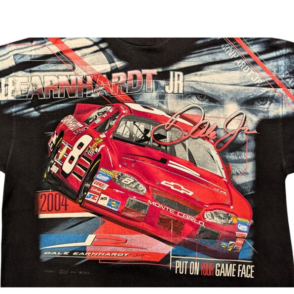 SOLD 2004 AOP Dale Earnhardt Jr NASCAR Tee Chase Authentics Tag Size 2 XL Men - Picture 3 of 6